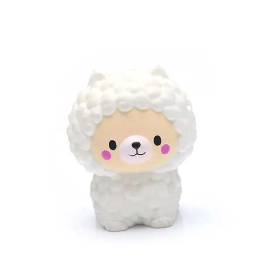 Custom Logo PU Foam Goat Shaped Multi-Color Cute Face Stress Ball - Scented Toy