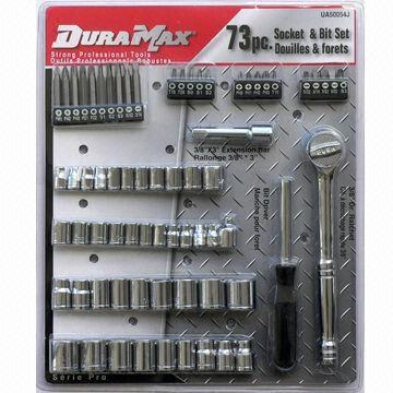 72-piece Socket Set, Made of Carbon Steel