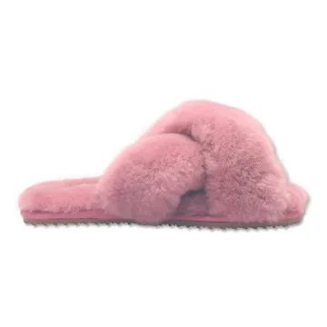 ladies best quality fashion sheepskin fluffy slippers