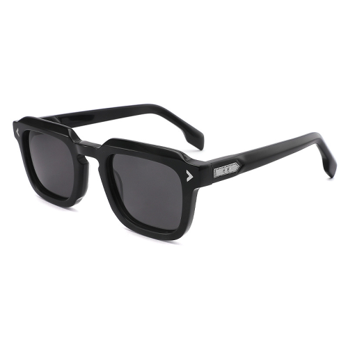 Arrow - Detail Square Acetate Sunglasses