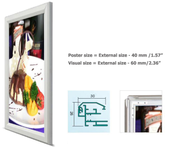 Flip frame slim light box