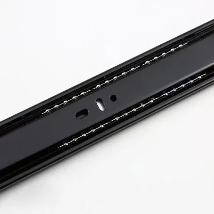 250mm Three-section self-absorbing damping cushion mute drawer slide rail at the bottom