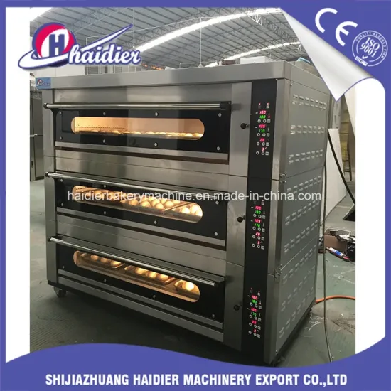 Catering Equipment Baking Machine Gas Deck Oven with Steam System