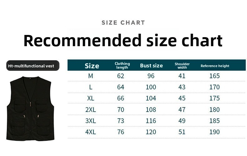 Volunteer Multi-Pocket Zipper Solid Pattern Vest
