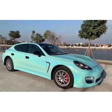 PET Laser Colorful Tiffany blue car wrap vinyl