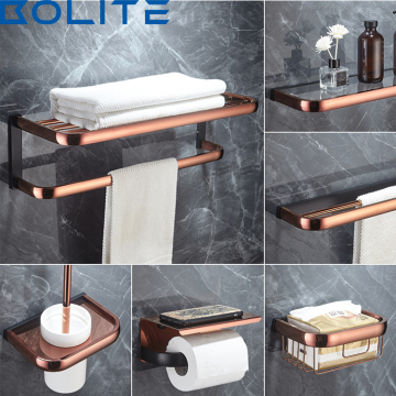 Customized Rose Gold All Copper Towel Rack - Manufacturer's Bathroom Pendant Towel Rack