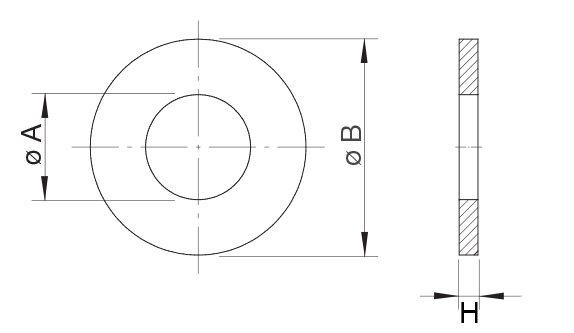 Drawing Flat Washer