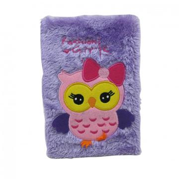 PURPLE OWL PLUSH NOTEBOOK-0