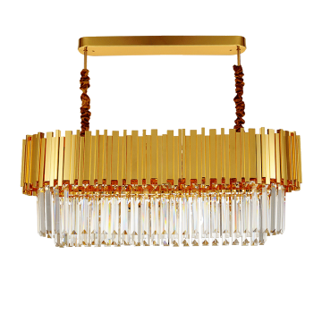 Modern Stainless Steel Low Ceiling Hanging Globe Crystal Chandelier with Lustre and Crystal