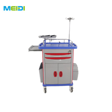 High Quality ABS Emergency Medical Trolley Cart for Hospital Usage Medicine Trolley Cart
