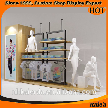 Modern metal clothes wall display fixture