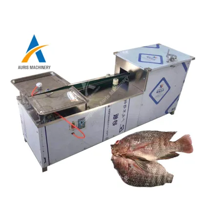 Automated Fish Processing Machine: Cutting, Scaling, and Cleaning for Commercial Fisheries