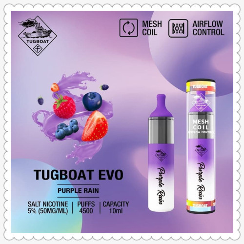 Tugboat Evo 4500 Puffs Portugal Vente chaude