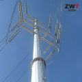 Poste tubular de aço durável para transmissão de energia