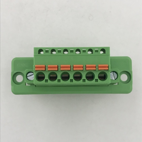 5.08mm through wall or panel plug-in terminal block