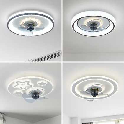 Nordic Modern Ceiling Fan Lamp for Dining Room