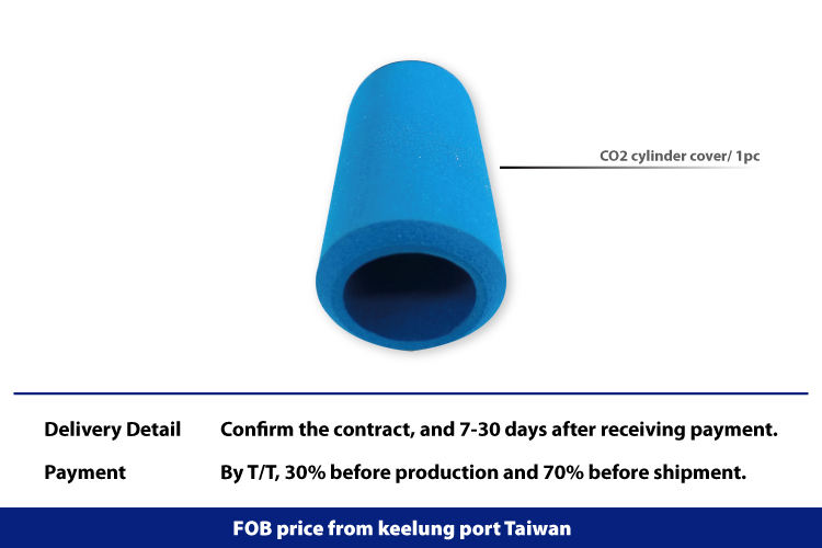 antifreeze sponge cylinder cover for CO2 cylinder