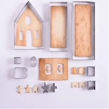 3D Stainless Steel Biscuit Mold Christmas Gingerbread House