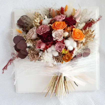 2025 New Natural Eternal Flores Bouquet: Wholesale Home Decoration Forever Preserved Flower Bouquets