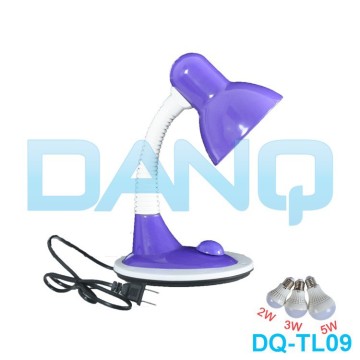 DQ-TL09 Plastic E27 3W simple portable study desk lamp