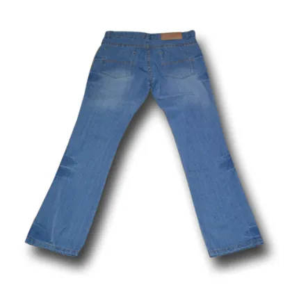 Flared Fashionable Trousers Washed Jeans