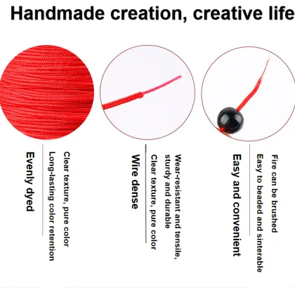 Braided Jade Red Thread Bracelet