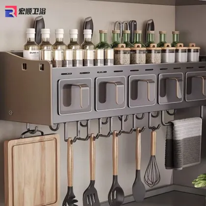 Various bathroom product Storage Rack