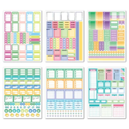 Writable Planner Calendar Stickers for Scrapbook Decoration