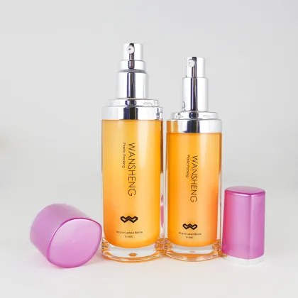 acrylic organic skin care bottle