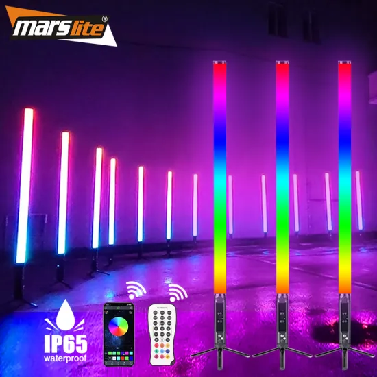 RGBWA Led Rechargeable Tube Light IP65 Waterproof DMX Night Club DJ Light