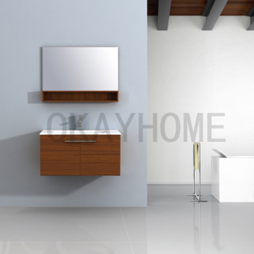 Oak Wengue Plywood Melamine Bathroom Vanity (9001-90)