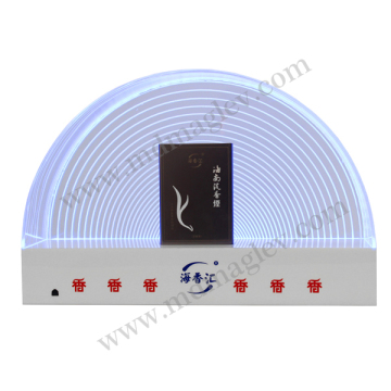 Led acrylic cigarette display stand, customzied led tobacco display rack