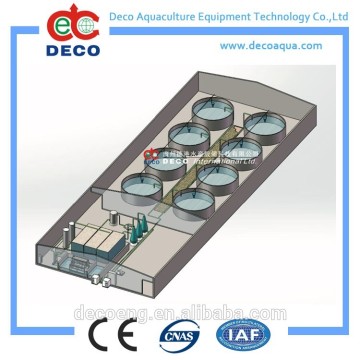 DECO indoor fish farm Recirculating system for 100m3