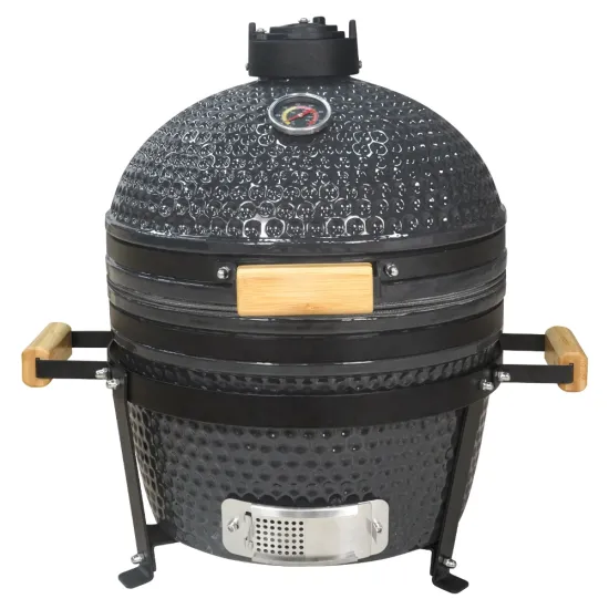 SEB KAMADO 16 inch Black Egg Smoker Barbecue Outdoor Mini Tandoor Oven Portable Charcoal Grill