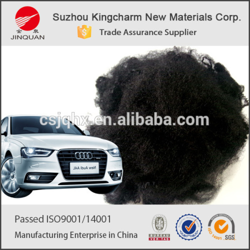 13D 72MM man made black colour fibre in china