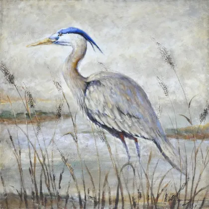 Crane Wall Art Set Midland Wildlife Oil Painting