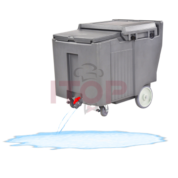 Large Capacity Insulated Ice Caddy 110L with Wheels for Restaurants