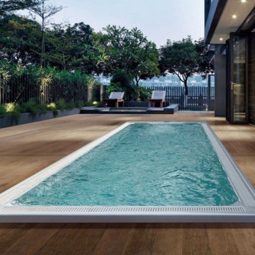 Modern Eco-friendly Hotel Villa with Outdoor Jacuzzi Swimming Pool and Bluetooth Hydro Massage Spa