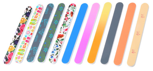 Promosi Hadiah Straight Curved Bentuk File Nail Colorful