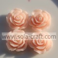 24MM Solid Color Resin Rose Flower Beads For Jewelry Making