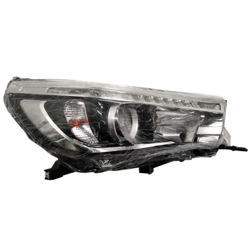 2002-2004 Toyota Camry Black Headlights Head Lamps Pair - 81110-0K750