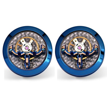 Custom See Through Structure 316L Stainless Steel Suit Shirt Cufflinks For Men