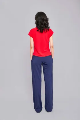 Women's Solid Slim Fit Raglan Short Sleeve Polo