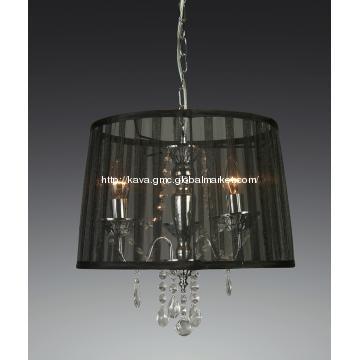 2012  Fashion black crystal bedroom chandelier lamp