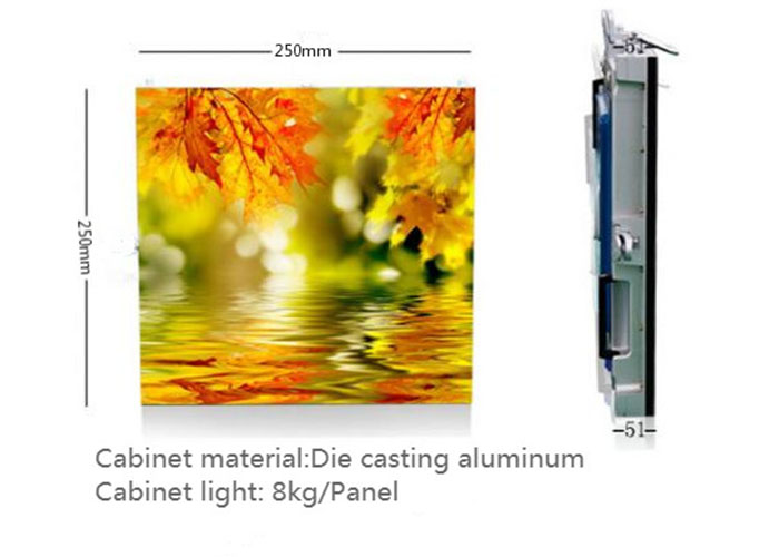 Lightweight led display cabinet