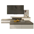 Gabinetes de almacenamiento de madera personalizados y de diseño simple para TV