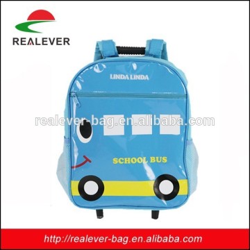 2015 good sell bule car shapewheeled market school trolley bag