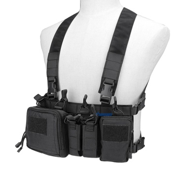 Zennison Tactical Vest: Outdoor Chest Rig Pouch Running Bag