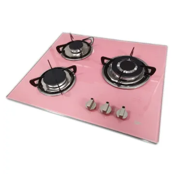 glass top 3 burner built-in lpg gas hob