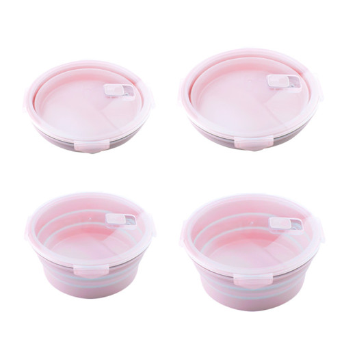 Leakproof Food Container Collapsible Silicone Lunch Box